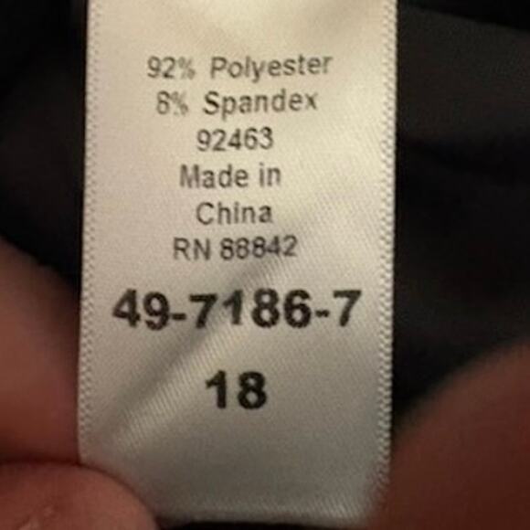 Ellos Black Casual Pants18 White Side Stripe Wide Leg Office Contemporary - Picture 4 of 10